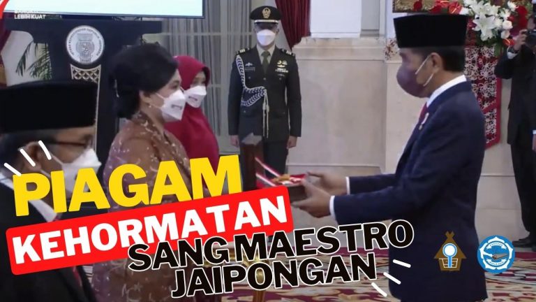 Piagam kehormatan dari Presiden Republik Indonesia untuk Sang Maestro Jaipongan, Gugum Gumbira!