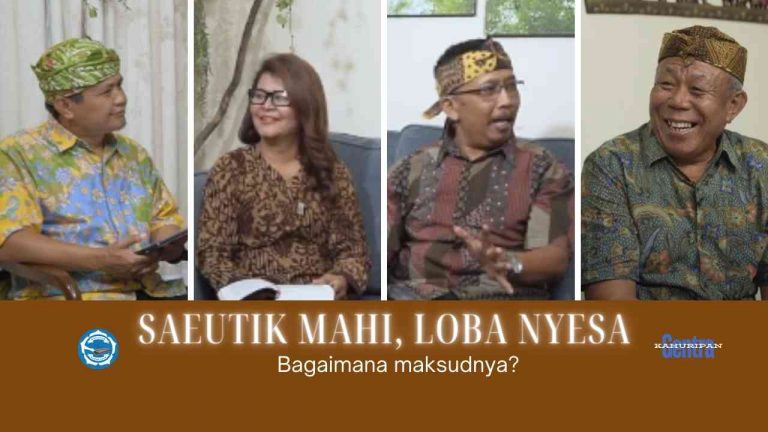 Saeutik mahi, loba nyesa (sedikit cukup,banyak tersisa)